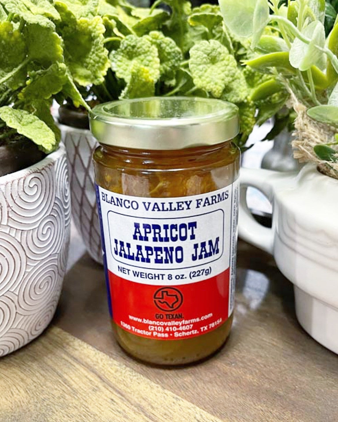 Blanco Valley Farms Apricot Jalapeño Jam — 8 oz